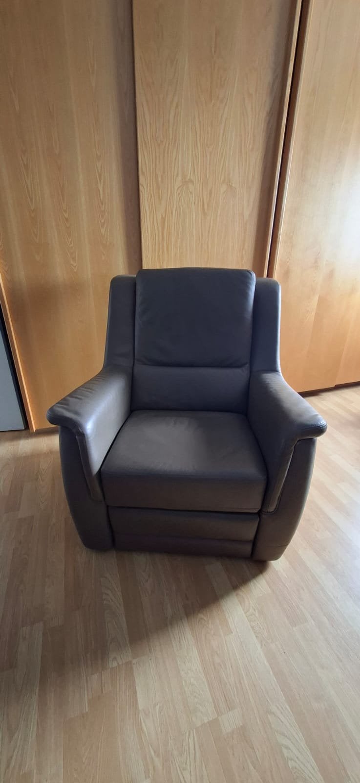 Bruine zetel elektrisch topconditie, Enlèvement, Comme neuf