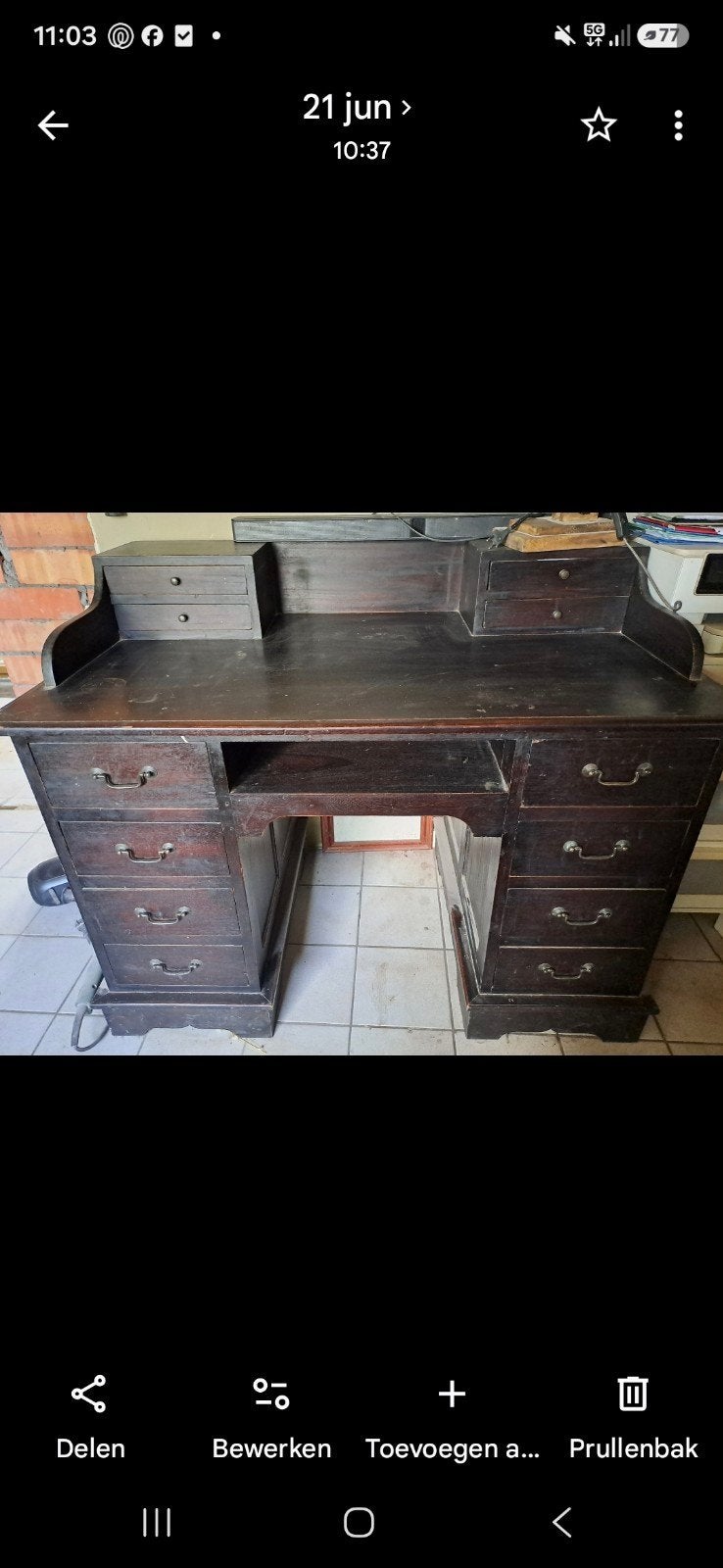 bureau, Huis en Inrichting, Ophalen, Opbergruimte
