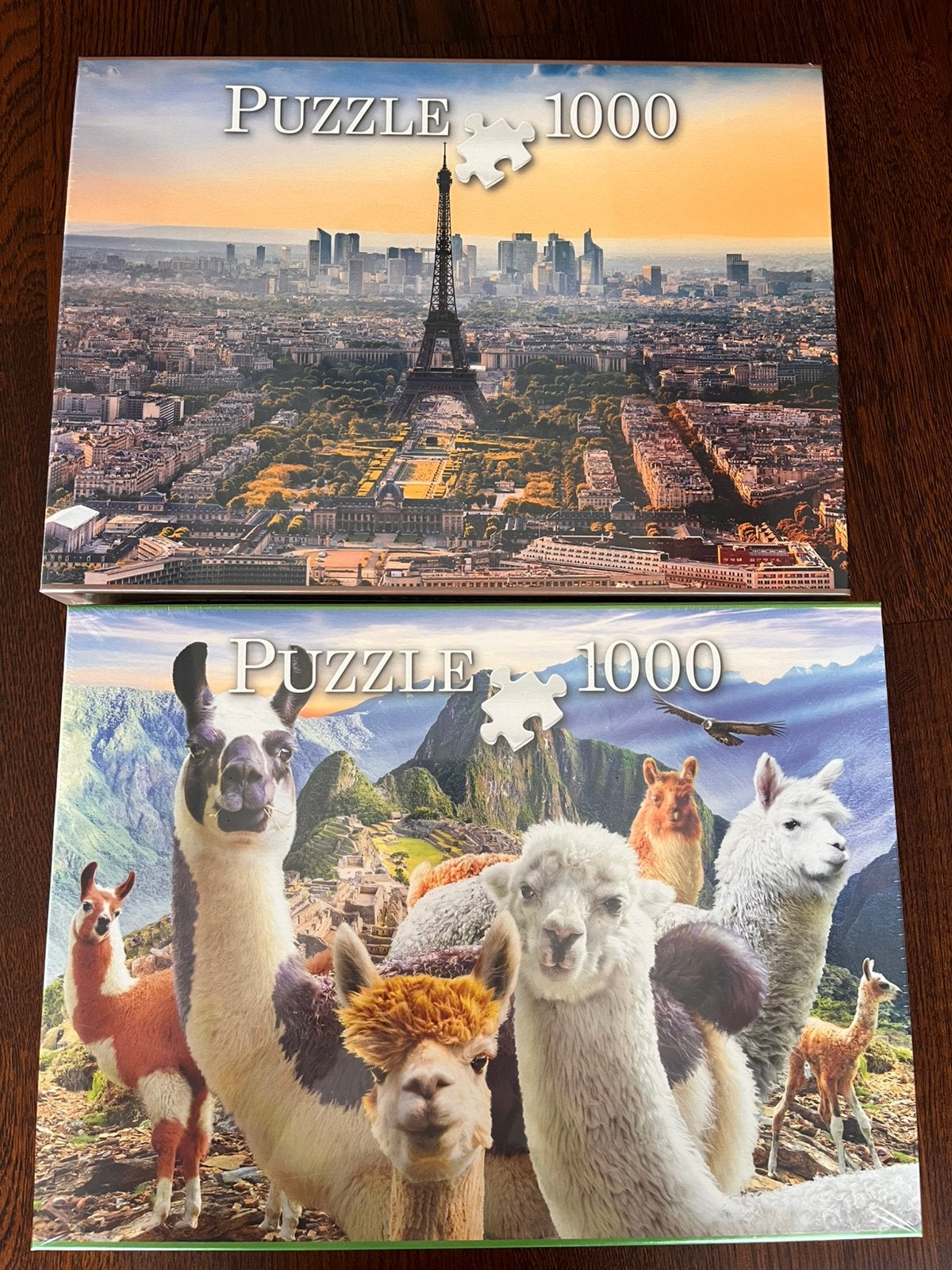 2 puzzels van 1000 stukjes (nog in verpakking), Ophalen, 500 t/m 1500 stukjes, Nieuw, Legpuzzel