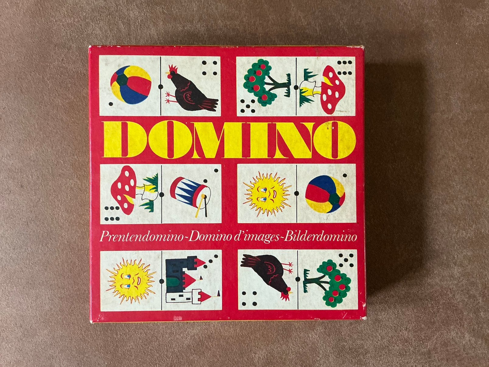 Vintage prentendomino / beeld-domino Papita (jaren 60/70), Hobby & Loisirs créatifs, Jeux de société | Jeux de plateau, Utilisé