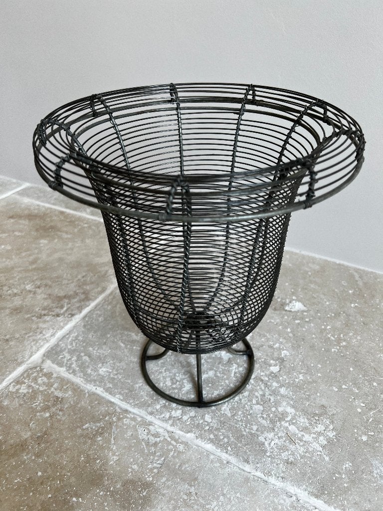 Panier décoratif en fil de fer noir, Enlèvement, Comme neuf, Panier