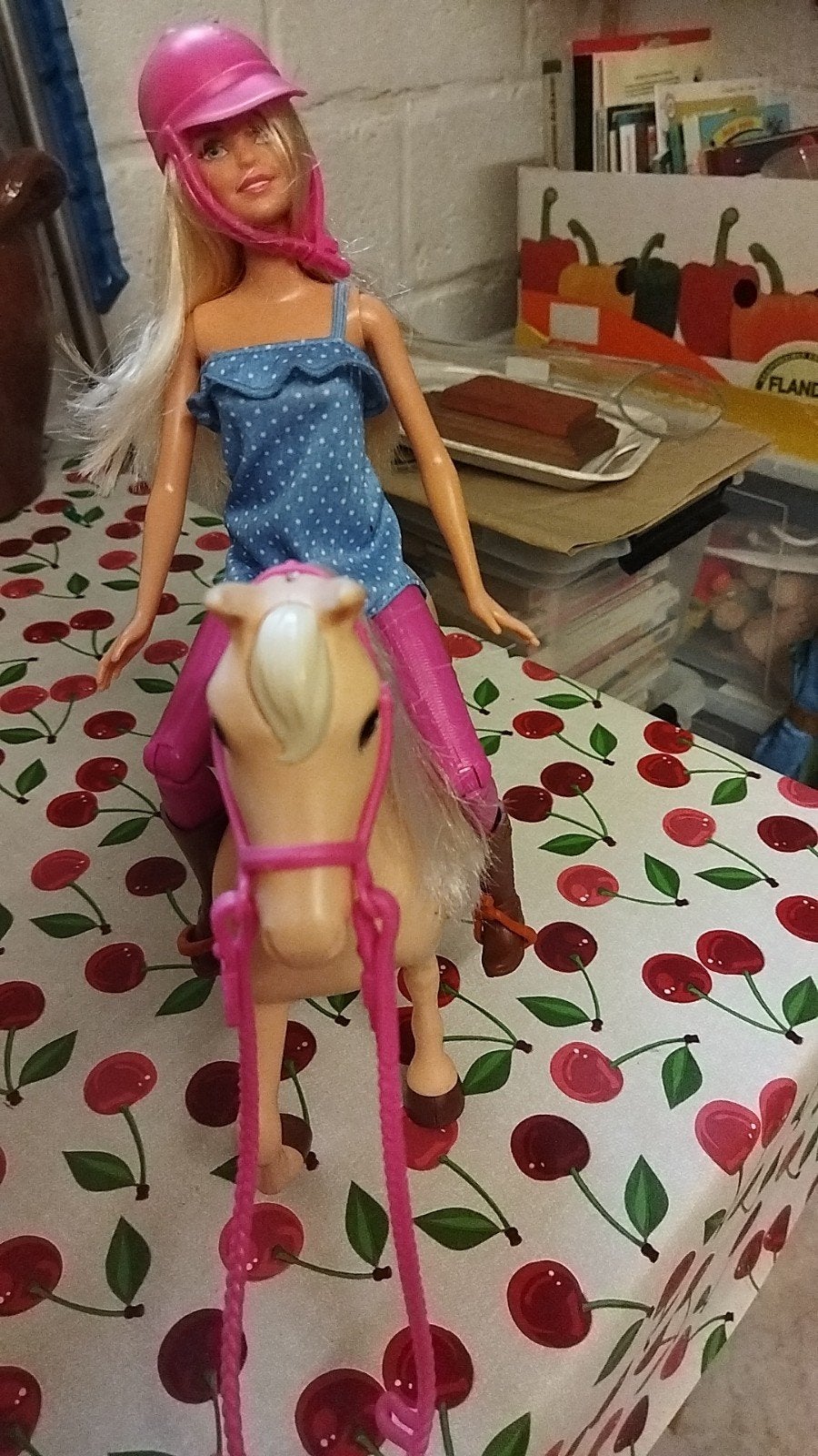 Barbie met haar paard, Kinderen en Baby's, Speelgoed | Poppen, Ophalen of Verzenden, Zo goed als nieuw, Barbie
