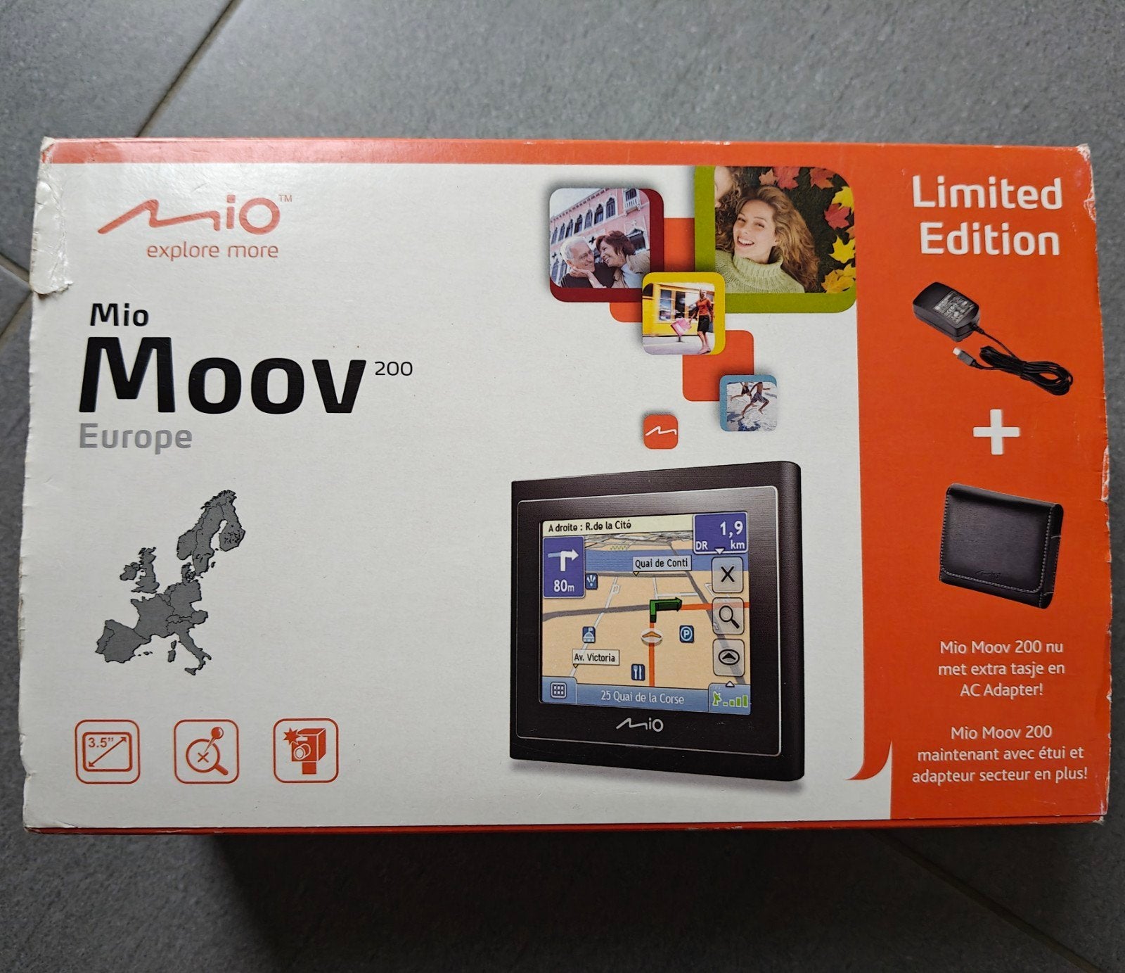 GPS Mio Moov 200 Europe, Enlèvement
