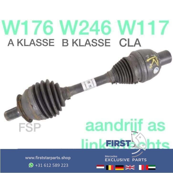 Mercedes W176 A W246 W117 CLA Klasse A2463302700 aandrijfas