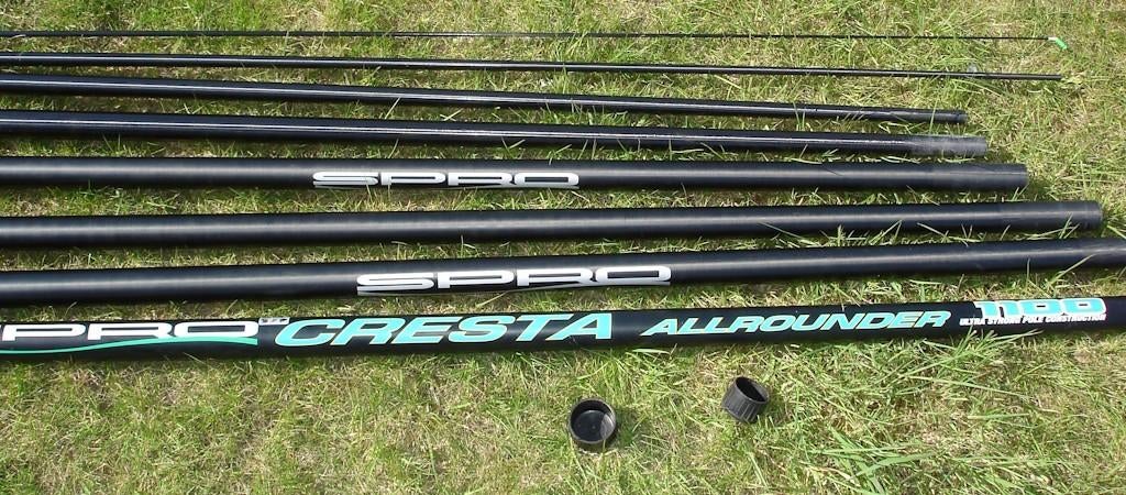 Canne à peche Spro Cresta 11 m avec elastique, Enlèvement, Comme neuf, Ligne fixe