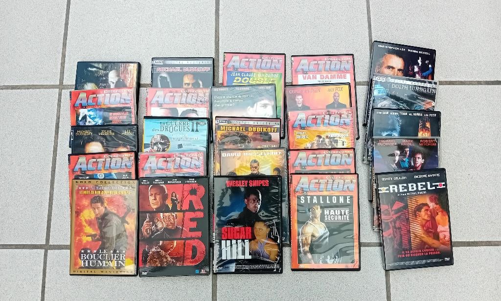 lot 50 dvd's, films, lot #3, Cd's en Dvd's, Dvd's | Actie, Gebruikt, Actie, Ophalen