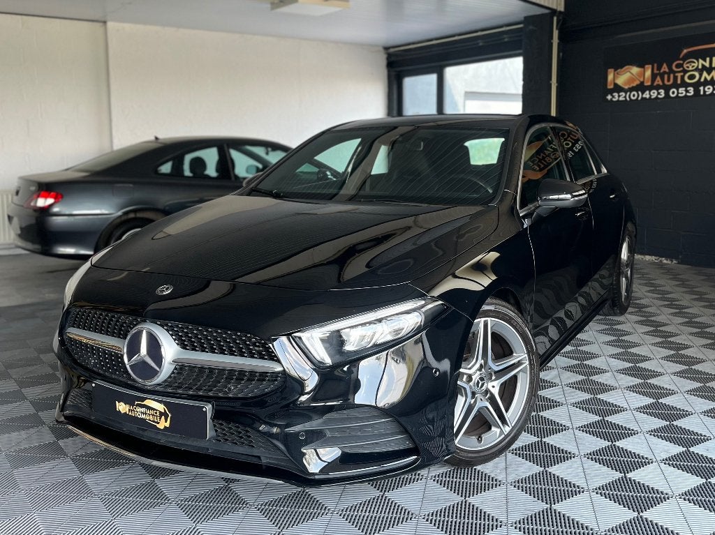 Mercedes-Benz A200d B.Auto Pack AMG 1er Prop Garantie 1 An, Autos, Classe A, Carnet d'entretien, Noir, 5 portes