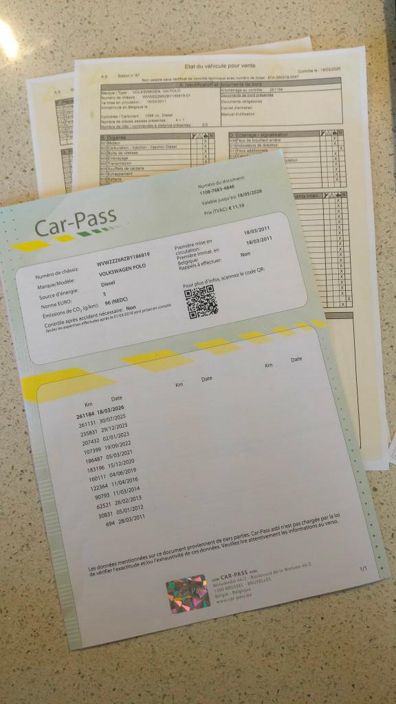 VW POLO 1600, Auto's, Voorwielaandrijving, Euro 5, Stof, 96 g/km