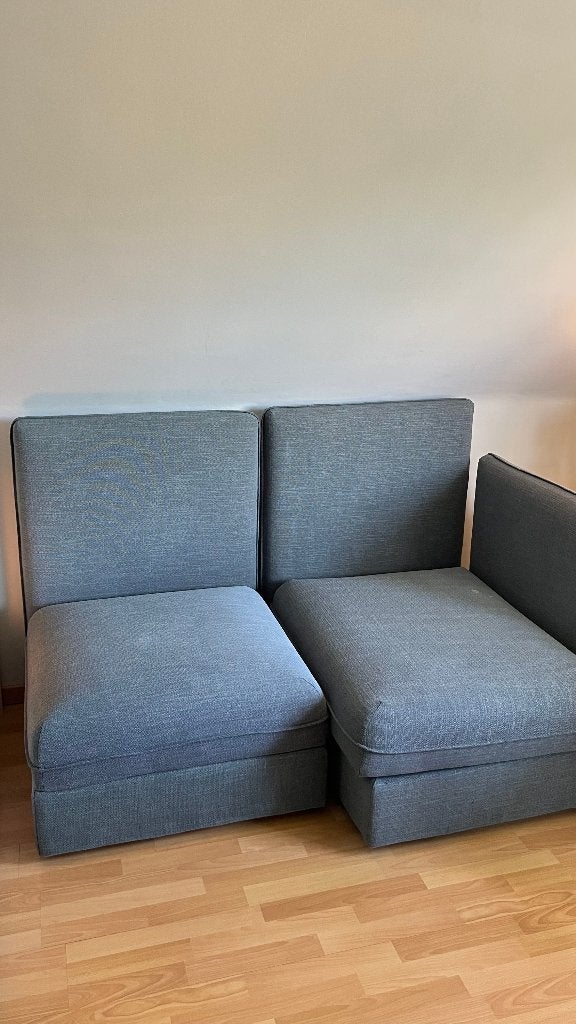 IKEA Vallentuna hoekzetel met opbergmodule (samen of apart), Enlèvement, Utilisé, Deux personnes, Tissus