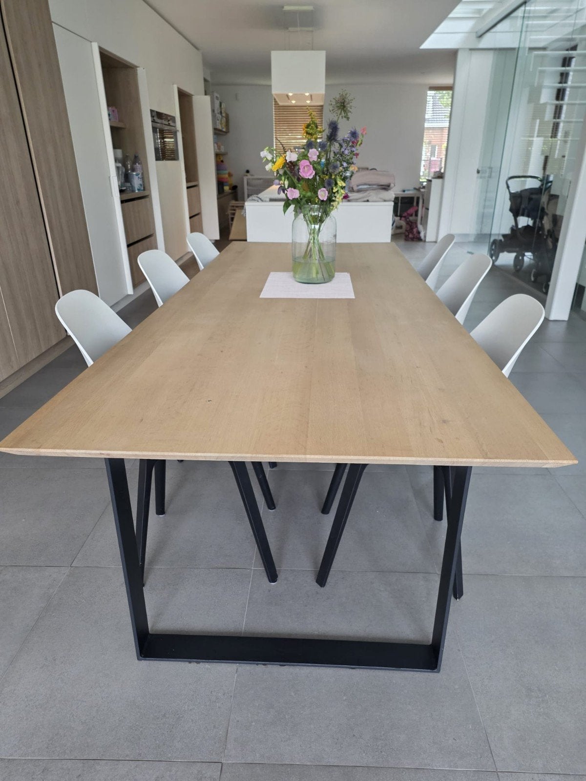 Eettafel 240x100 met 8 stoelen, Enlèvement
