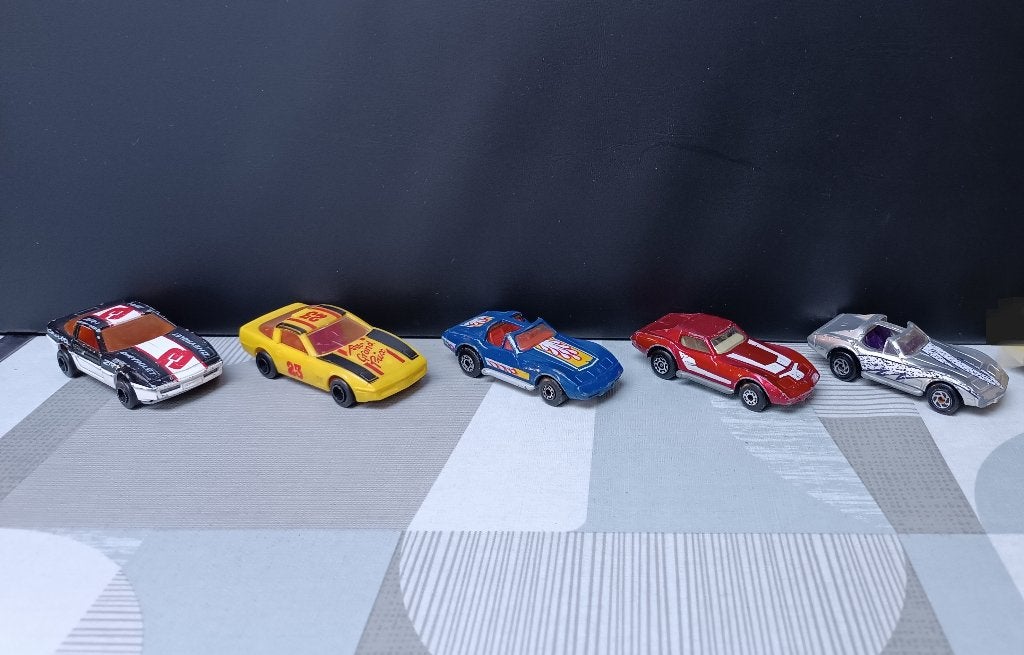 Matchbox - Majorette - Chevrolet Corvette C3 C4 - Vintage, Enlèvement ou Envoi, Utilisé, Voitures
