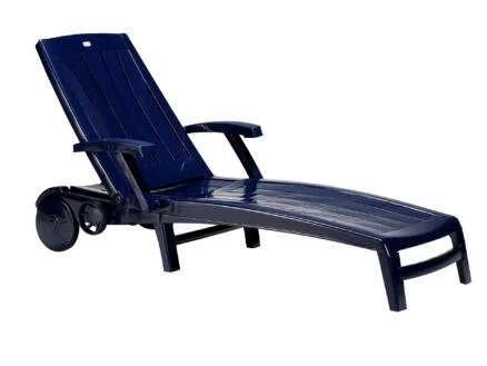 Chaise/lit, Jardin & Terrasse, Enlèvement, Comme neuf, Synthétique, Réglable