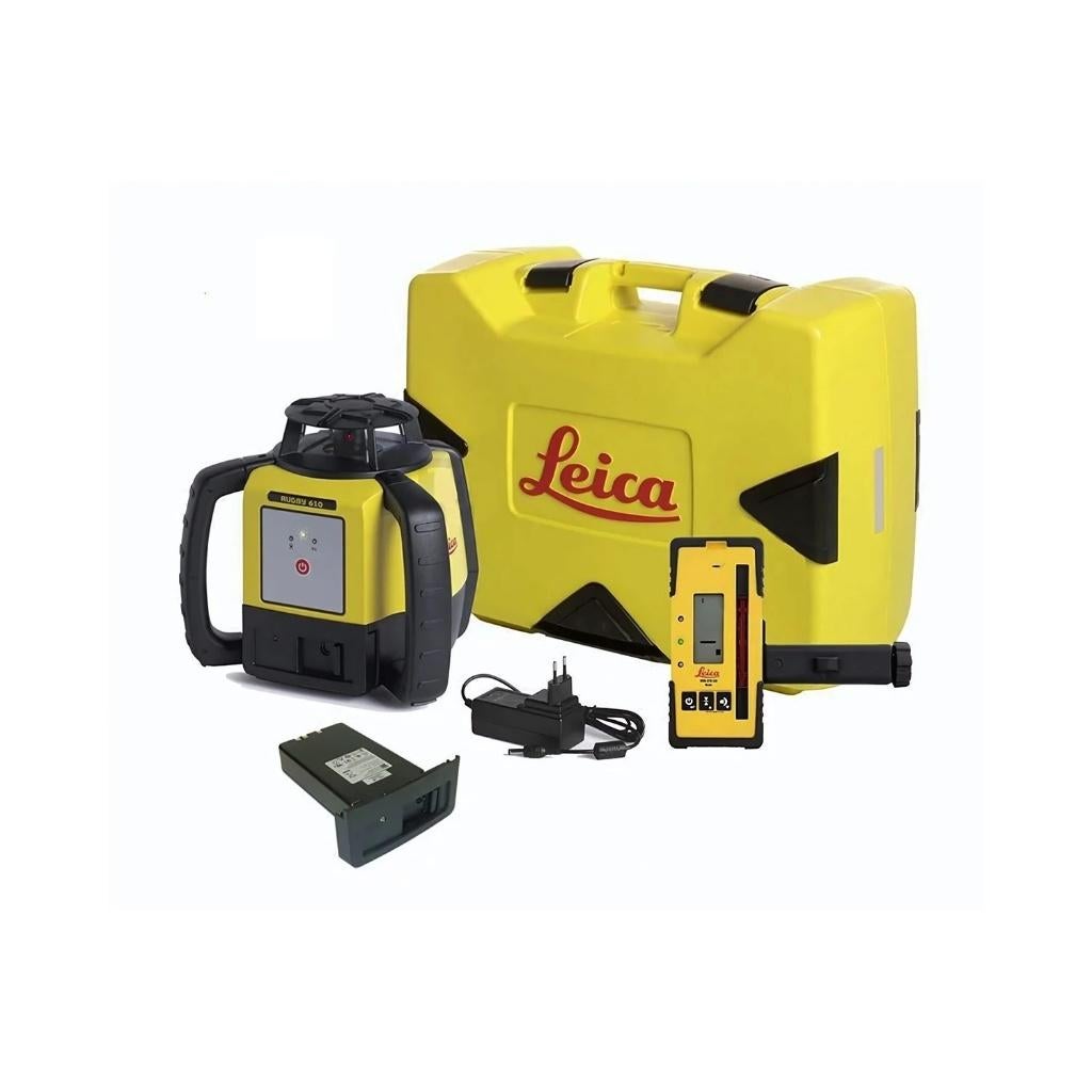 Leica Ruby 610 bouwlaser met RE160 MM-ontvanger - DEMO, Doe-het-zelf en Bouw, Meetapparatuur, Nieuw, Afstand, Verzenden