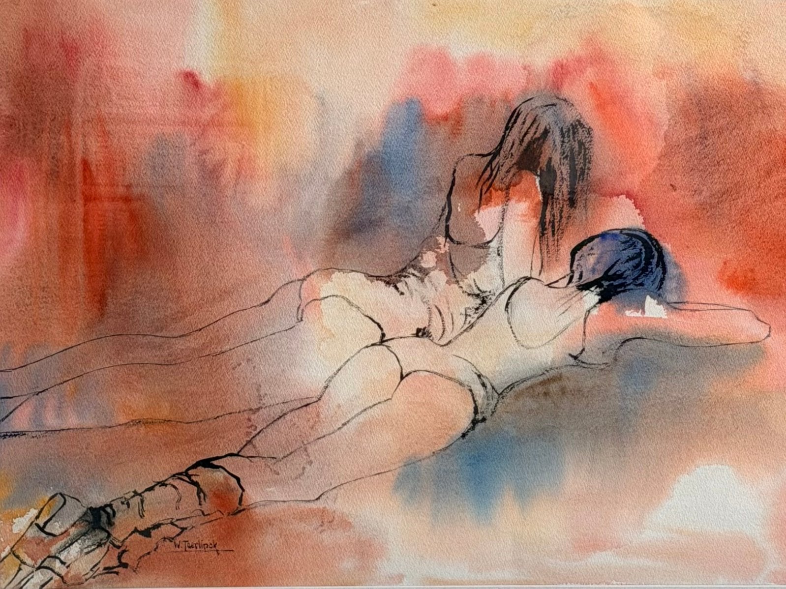 Aquarel W. Teerlinck, Antiquités & Art, Enlèvement