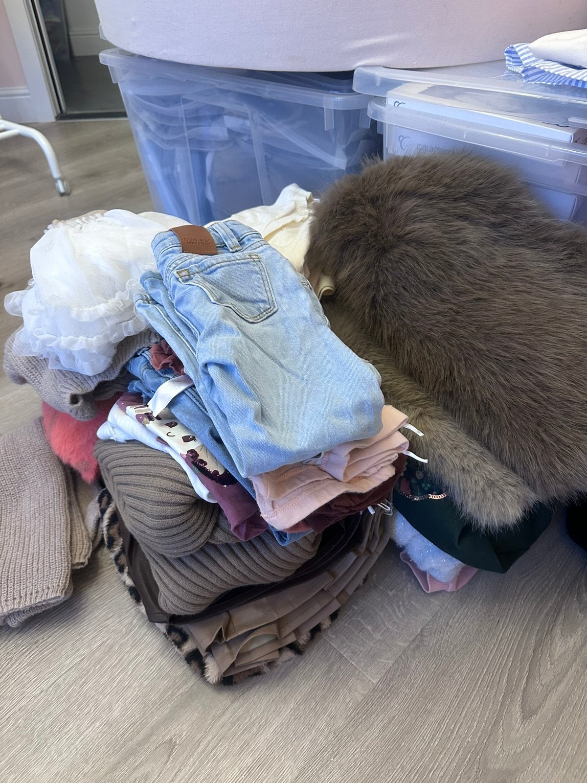 Meisjes kleding winter pakket 110/116, Ophalen, Gebruikt