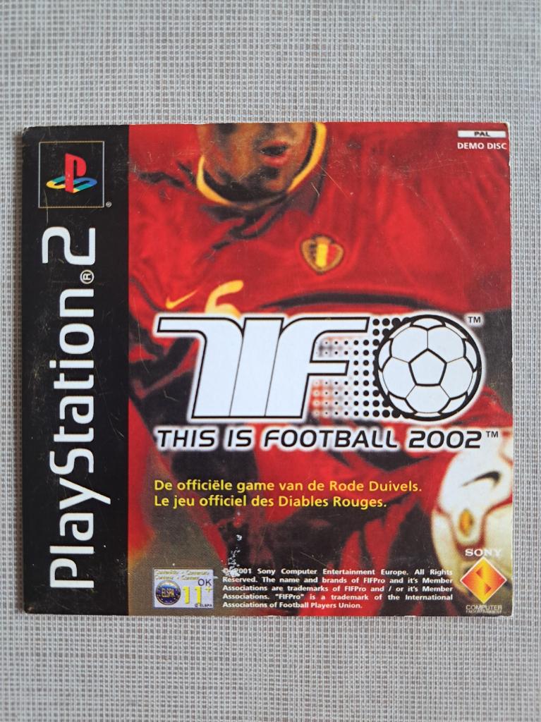 PS 2 rode duivels this is football 2002 playstation 2, Gebruikt, Verzenden, 2 spelers, Eén computer