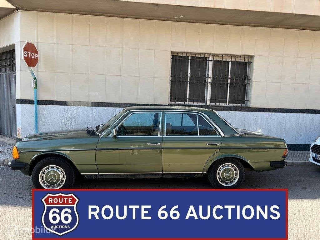 Mercedes-Benz 300 D | 1982 | Route 66 Auctions, Auto's, Zwart, Mercedes-Benz, Bedrijf, Handgeschakeld
