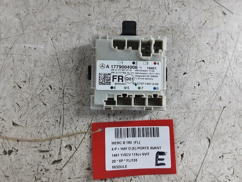 UNITE ELECTRONIQUE Mercedes-Benz B (W247) (A1779004006), Autos : Pièces & Accessoires, Électronique & Câbles, Mercedes-Benz, Utilisé