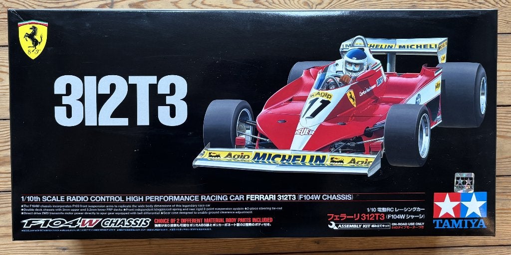 Tamiya R/C Ferrari 312T3 1/10 NIB, Elektro, Nieuw, Ophalen of Verzenden, Schaal 1:10