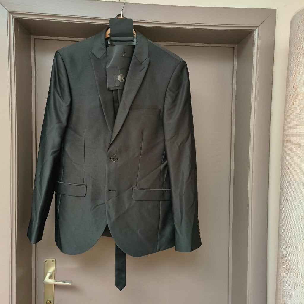 3-delig kostuum van Angelo Litrico, Kleding | Heren, Kostuums en vesten, Ophalen, Angelo Litrico, Nieuw, Grijs