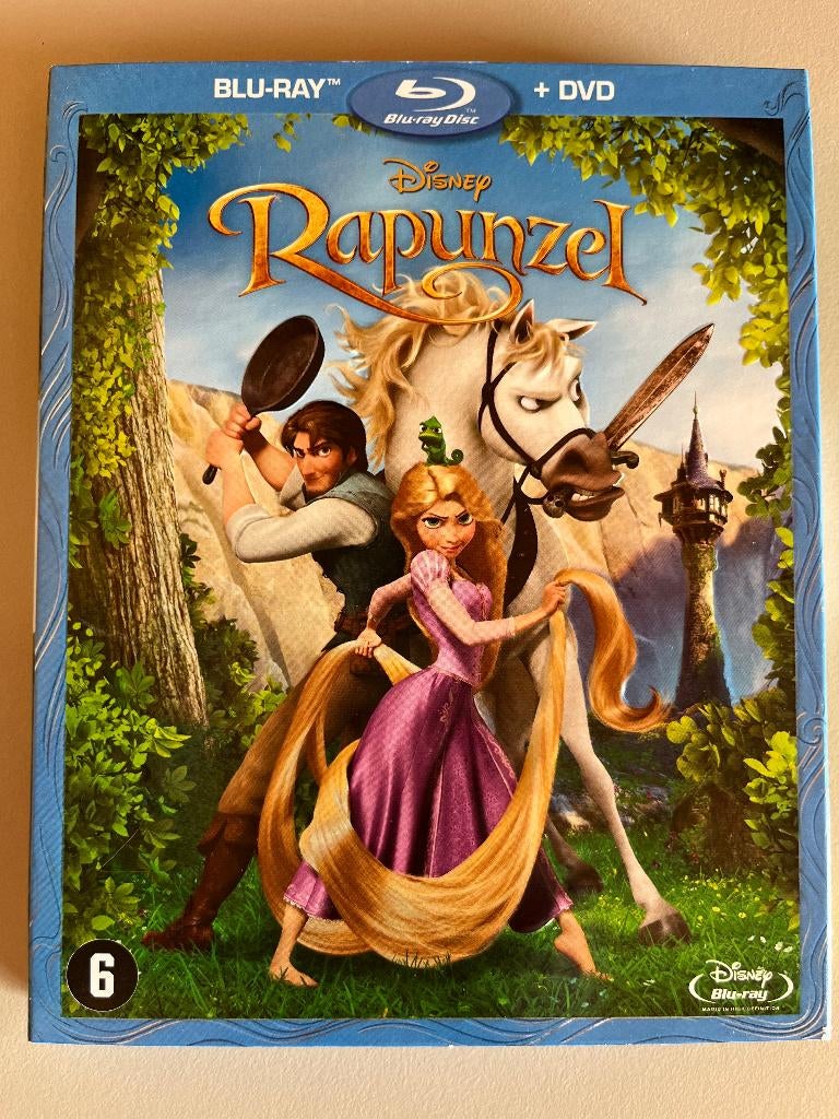 Tangled / Rapunzel Blu-ray, Tekenfilm, Amerikaans, Ophalen of Verzenden, Zo goed als nieuw