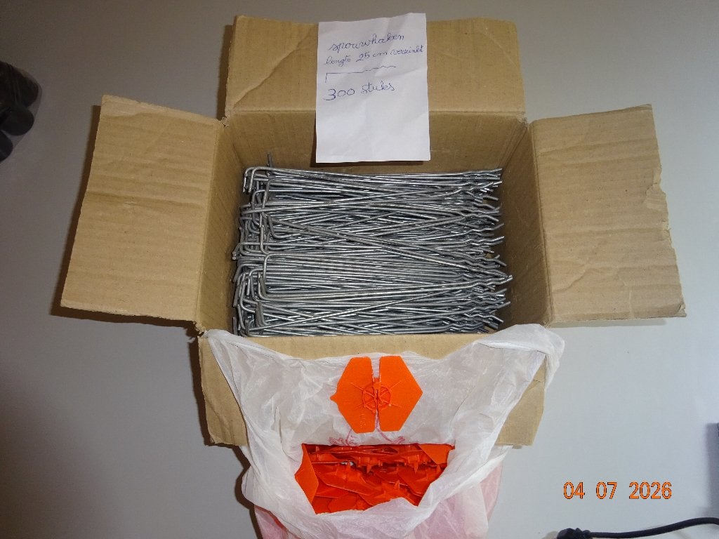 nieuwe rechte spouwhaken verzinkt L25cm, Enlèvement, Neuf