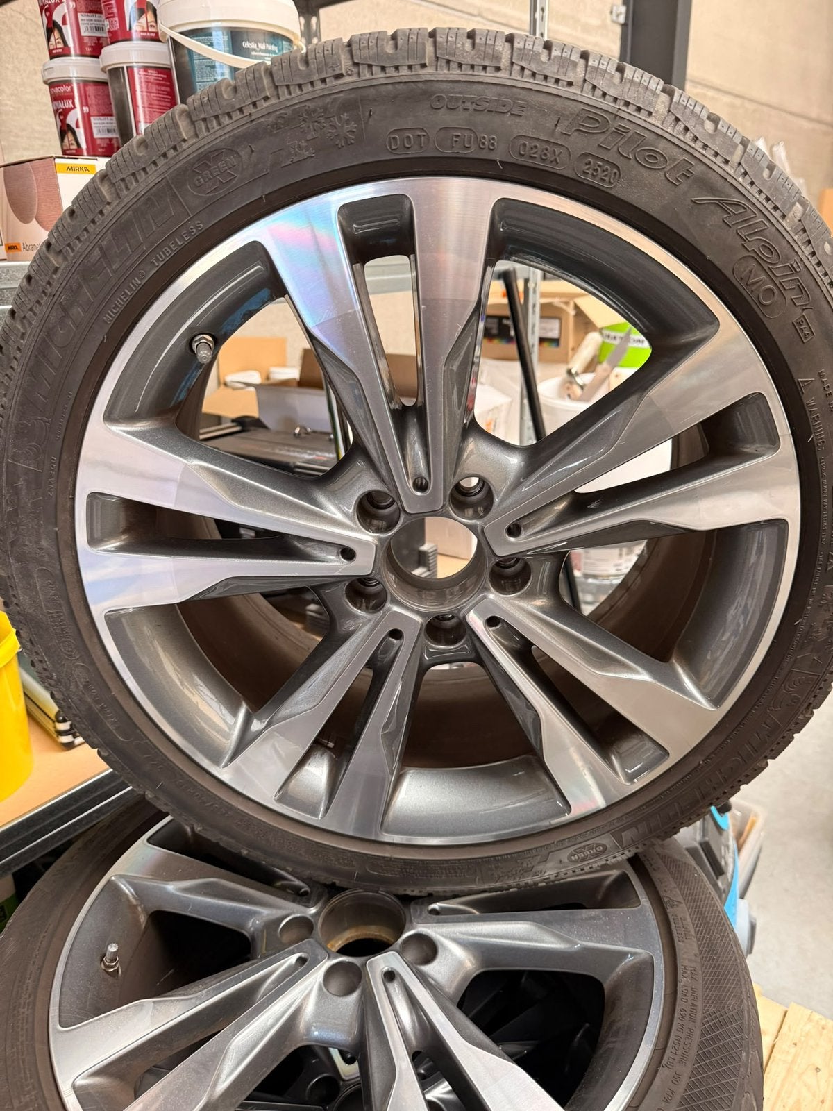 Mercedes wintebanden aluminium velgen, Ophalen, Winterbanden, Velg(en)