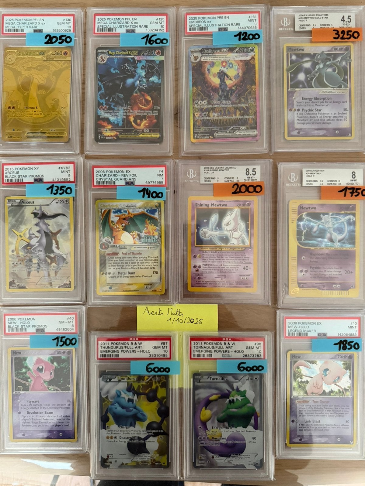 Pokemon slabs (goedkoper als ebay), Hobby en Vrije tijd, Ophalen of Verzenden, Zo goed als nieuw