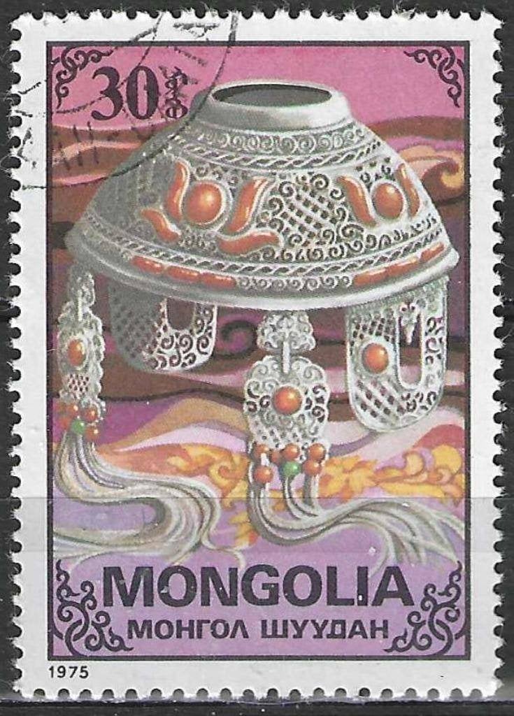 Mongolie 1975 - Yvert 809 - Ornamenten (ST), Verzenden, Gestempeld
