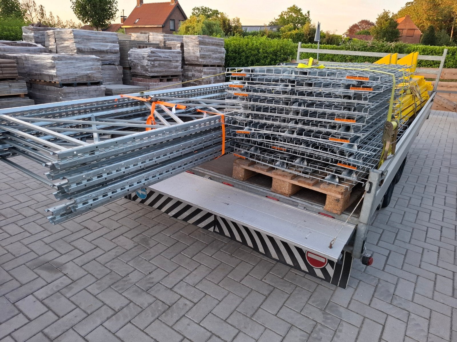 13m rosss pallet/grootvakstelling nieuw staat, Enlèvement
