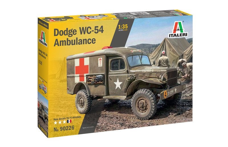 ITALERI 90226 DODGE WC54 AMBULANCE échelle 1/35, Neuf, Camion, 1:32 à 1:50, Italeri