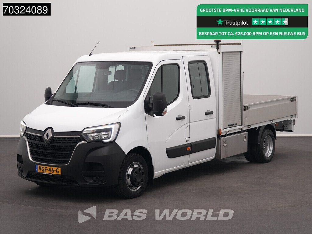 Renault Master 145PK Dubbel Cabine Open Laadbak met Kist Dub, Achat, Euro 6, Diesel, 107 kW