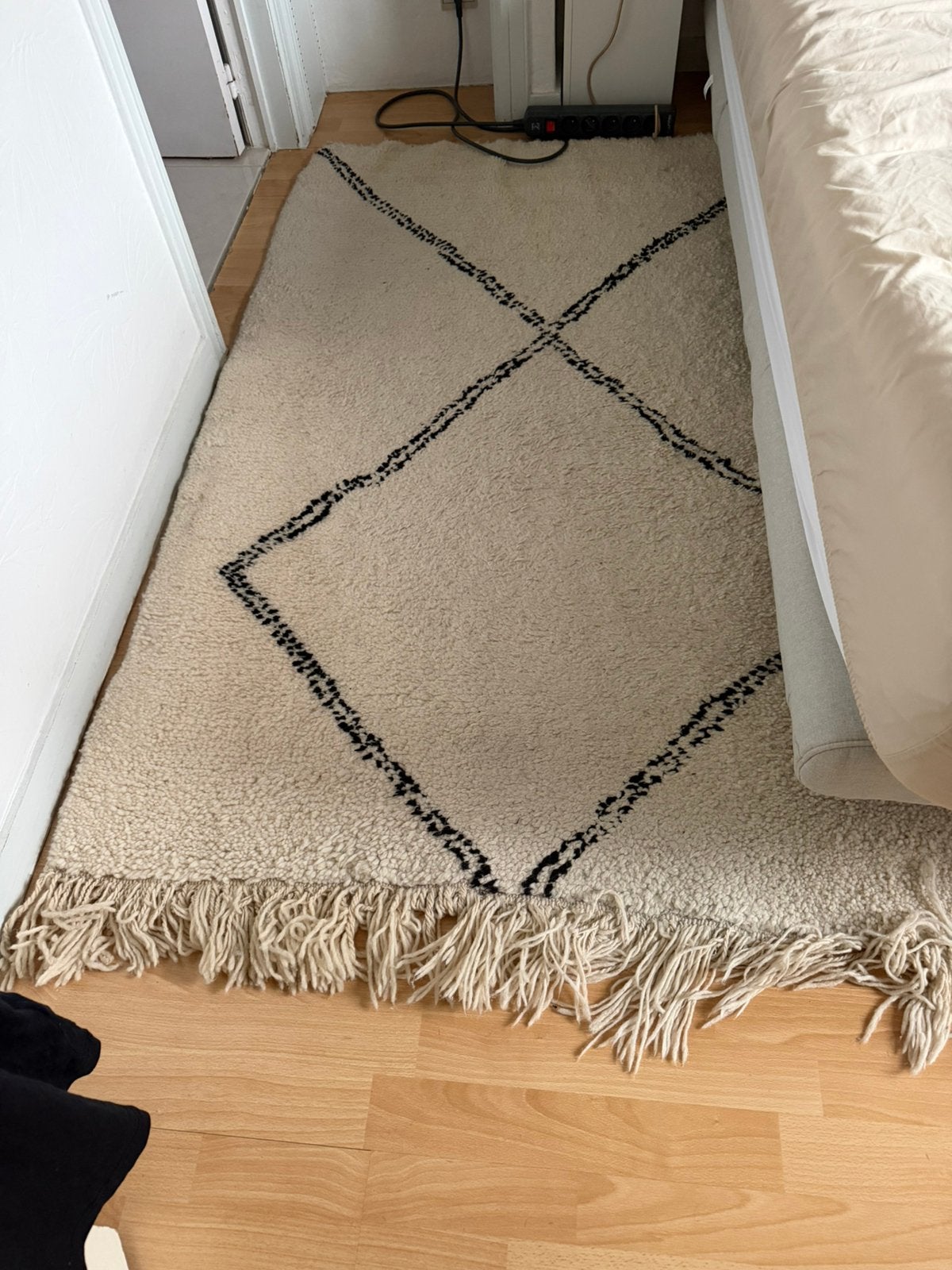 Tapis marocain en laine, Enlèvement, Utilisé