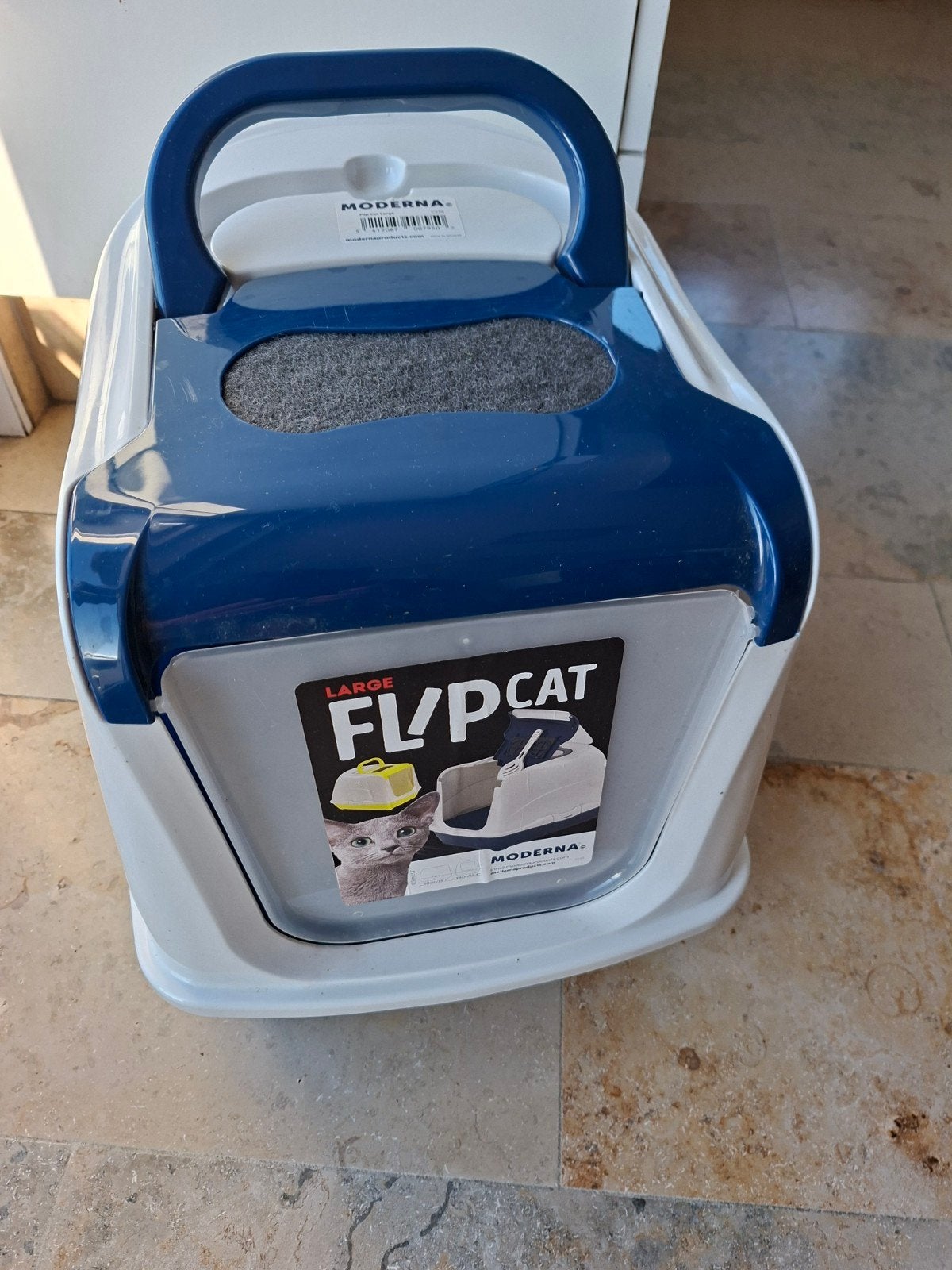 Flipcat jumbo kattentoilet + toebehoren Catsan, Animaux & Accessoires, Bacs à litière, Enlèvement, Comme neuf