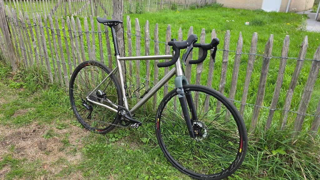 Pilot Titanium Racefiets M/53, 28 inch, 10 tot 15 versnellingen, Zo goed als nieuw, Schijfrem
