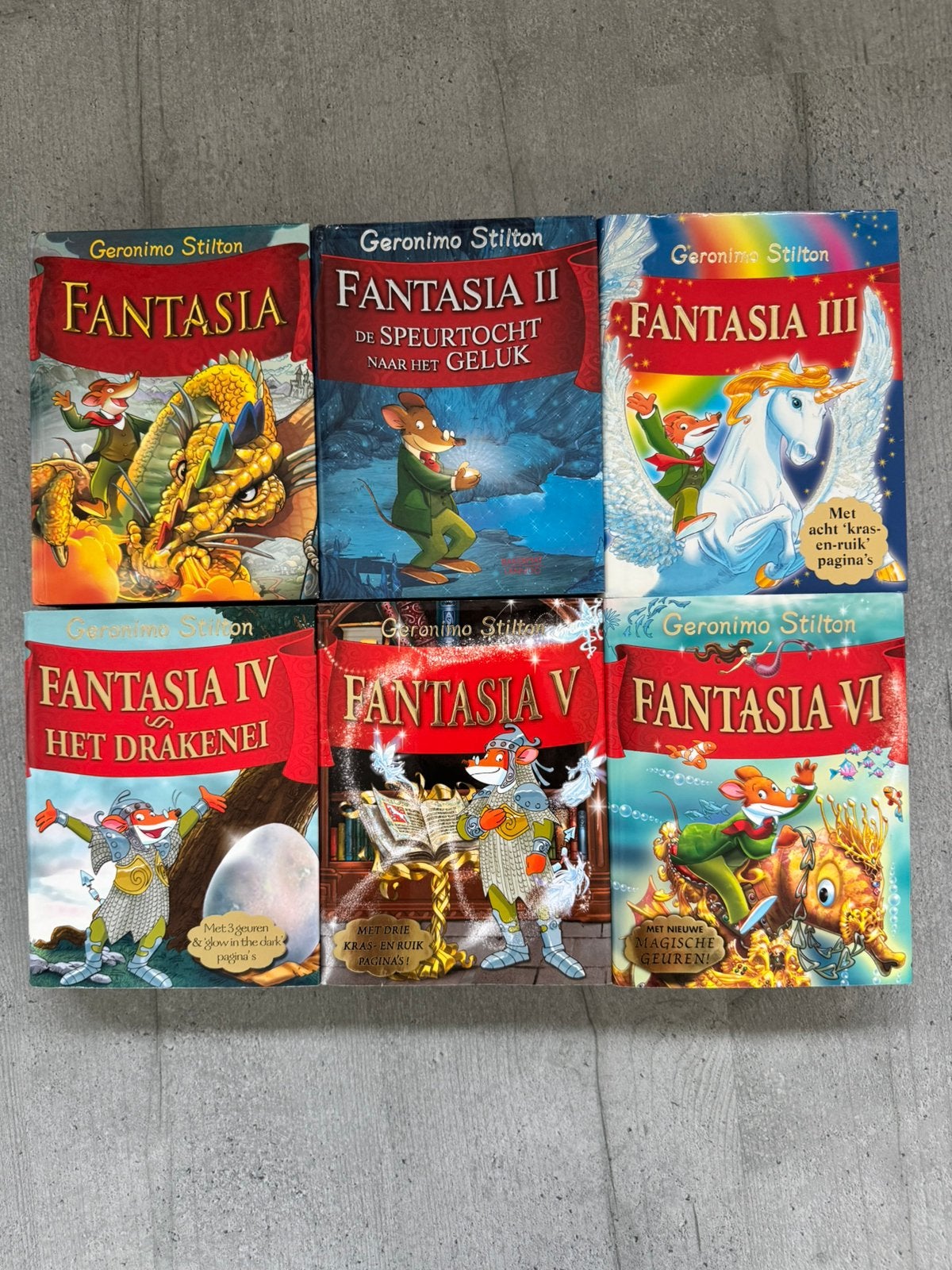 Geronimo Stilton - Fantasia I, II, III, IV, V & VI, Ophalen, Zo goed als nieuw