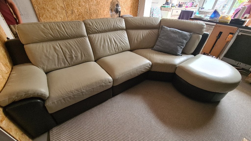 salon, Ophalen, 250 tot 300 cm, Driepersoons, Leer
