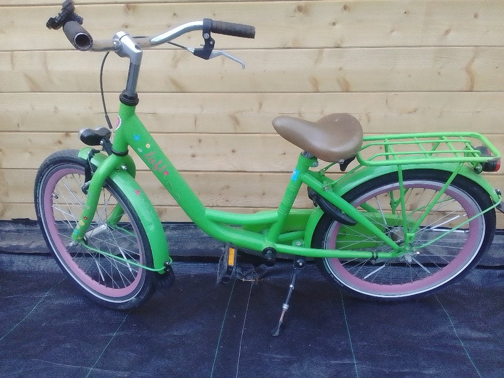 Kinderfiets 16 inch groene kleur, Fietsen en Brommers, Fietsen | Kinderfietsjes, Ophalen, Gebruikt, 16 tot 20 inch