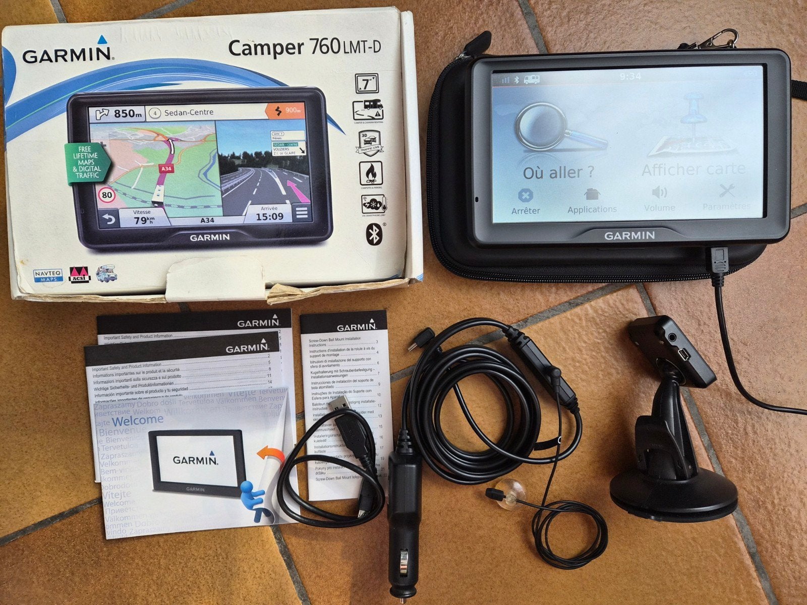 GPS Garmin Camper 760 LMT-D (Camping-car), Enlèvement, Comme neuf