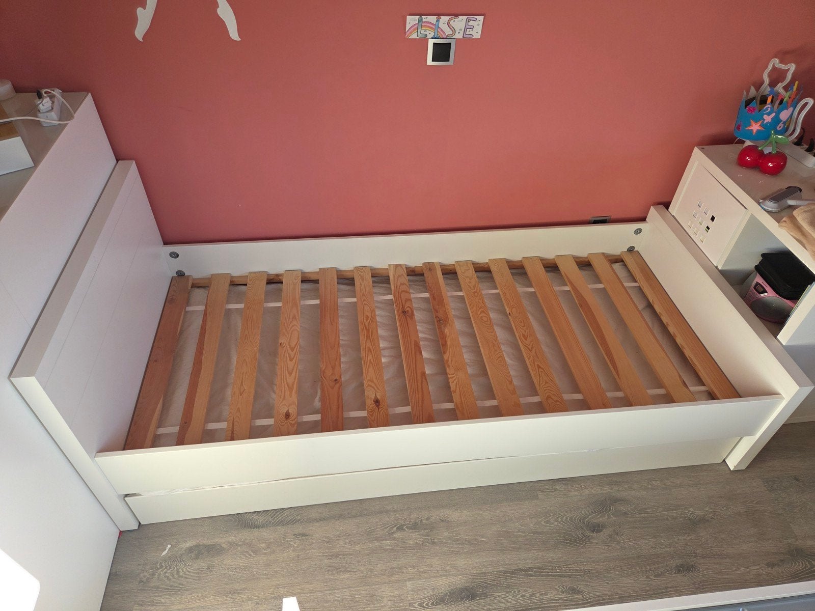 Bed en lattenbodem "Lara" 90x200, Enfants & Bébés, Chambre d'enfant | Lits, Sommier à lattes, Enlèvement