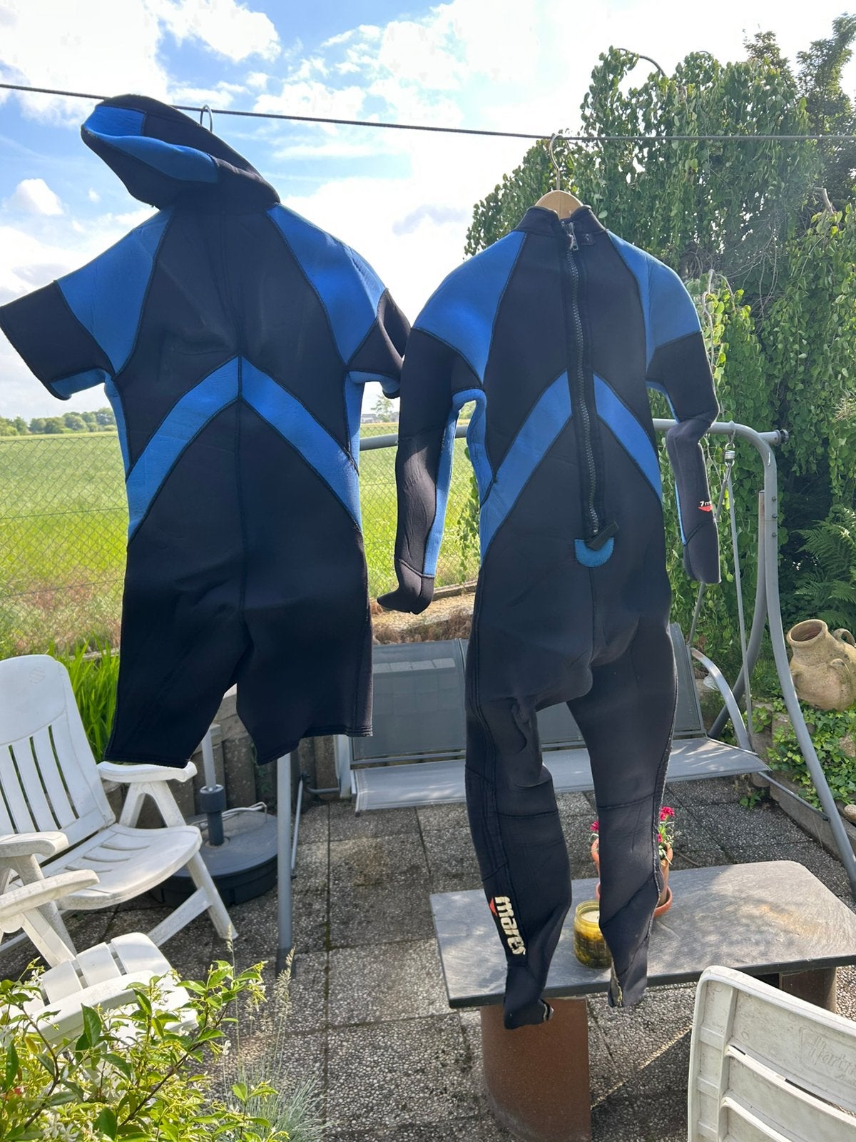 Wetsuit pak met 2de pake met kap voor extra warmte, Enlèvement, Utilisé, Combinaison étanche