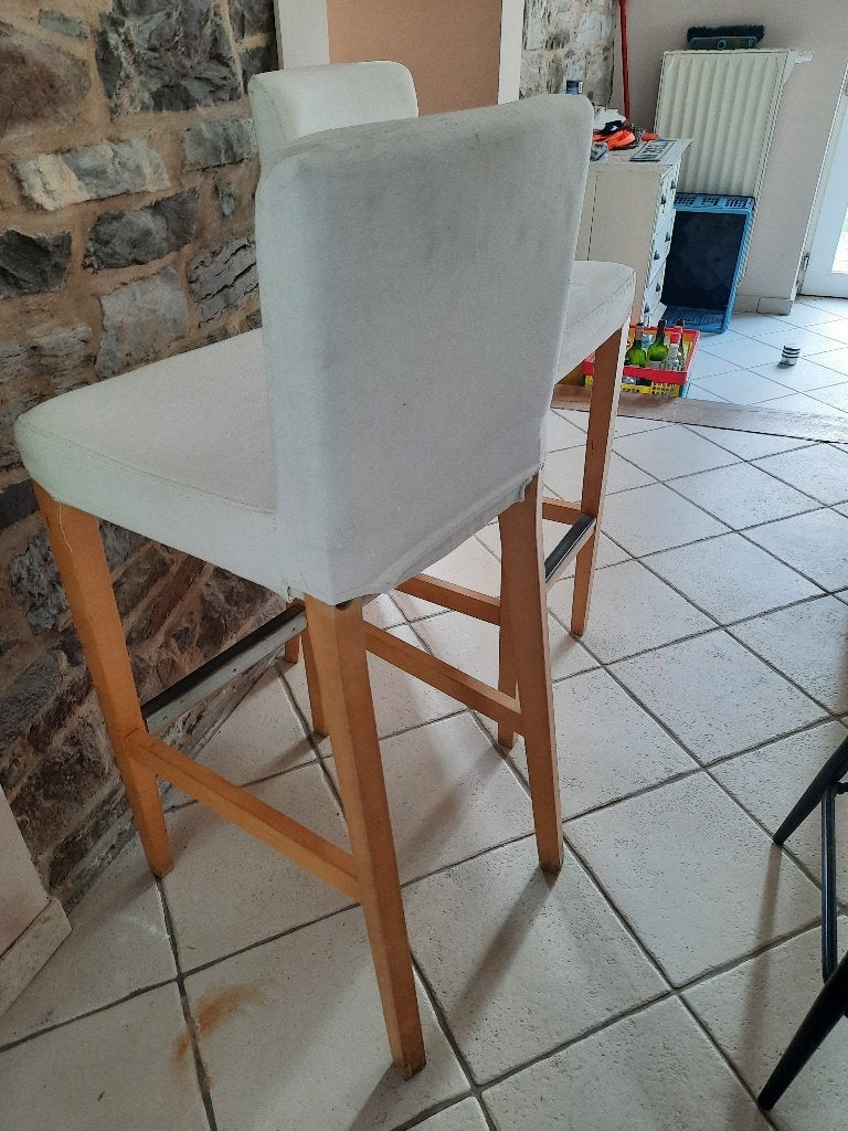 Tabourets de Bars la paire, 90 cm ou plus, 2 tabourets, Enlèvement, Utilisé