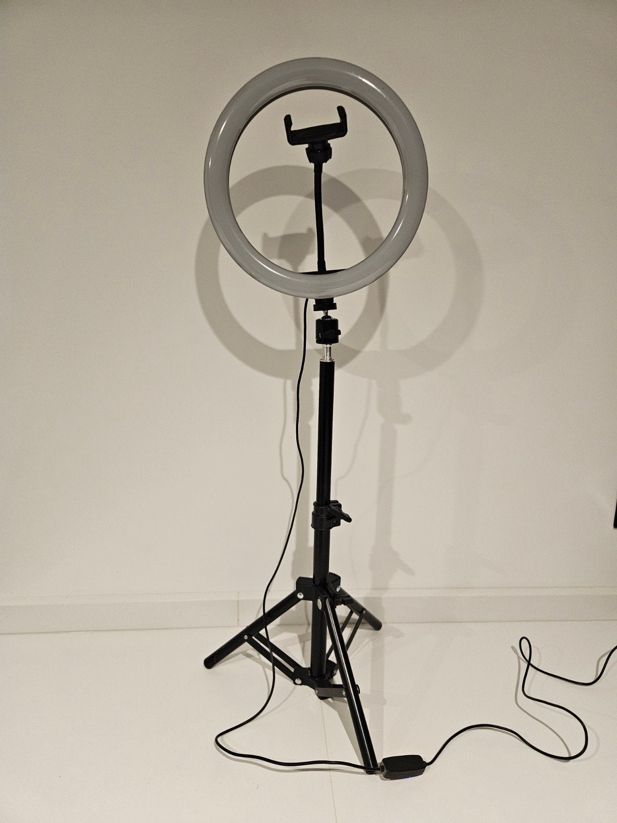 LED ringlamp met statief en houder voor vloggen, Audio, Tv en Foto, Fotografie | Fotostudio en Toebehoren, Ophalen, Verstelbaar