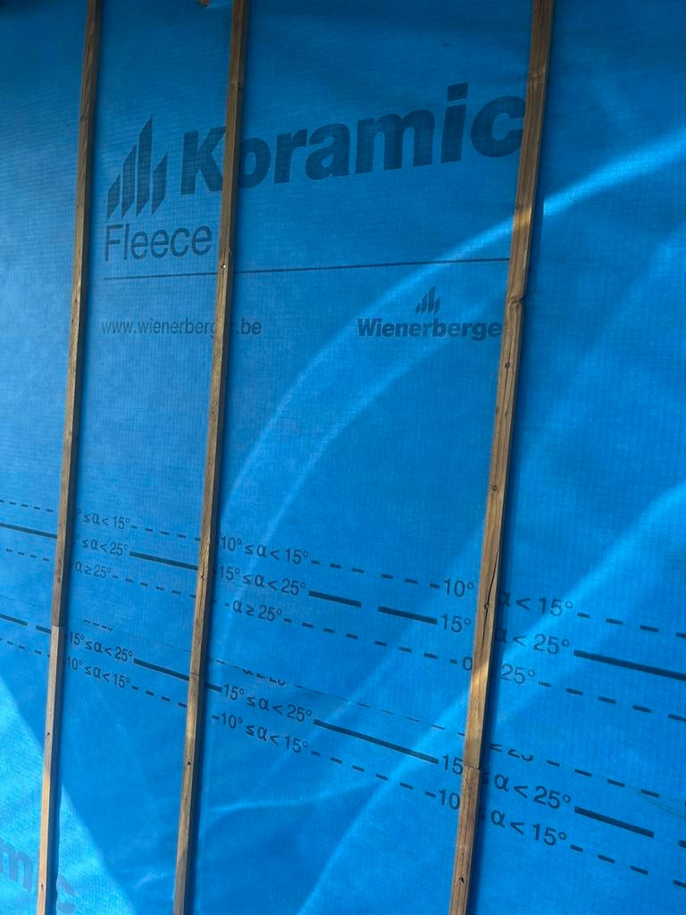 Koramic gevel doek, onderdak, Doe-het-zelf en Bouw, Ophalen, Nieuw, Blauw