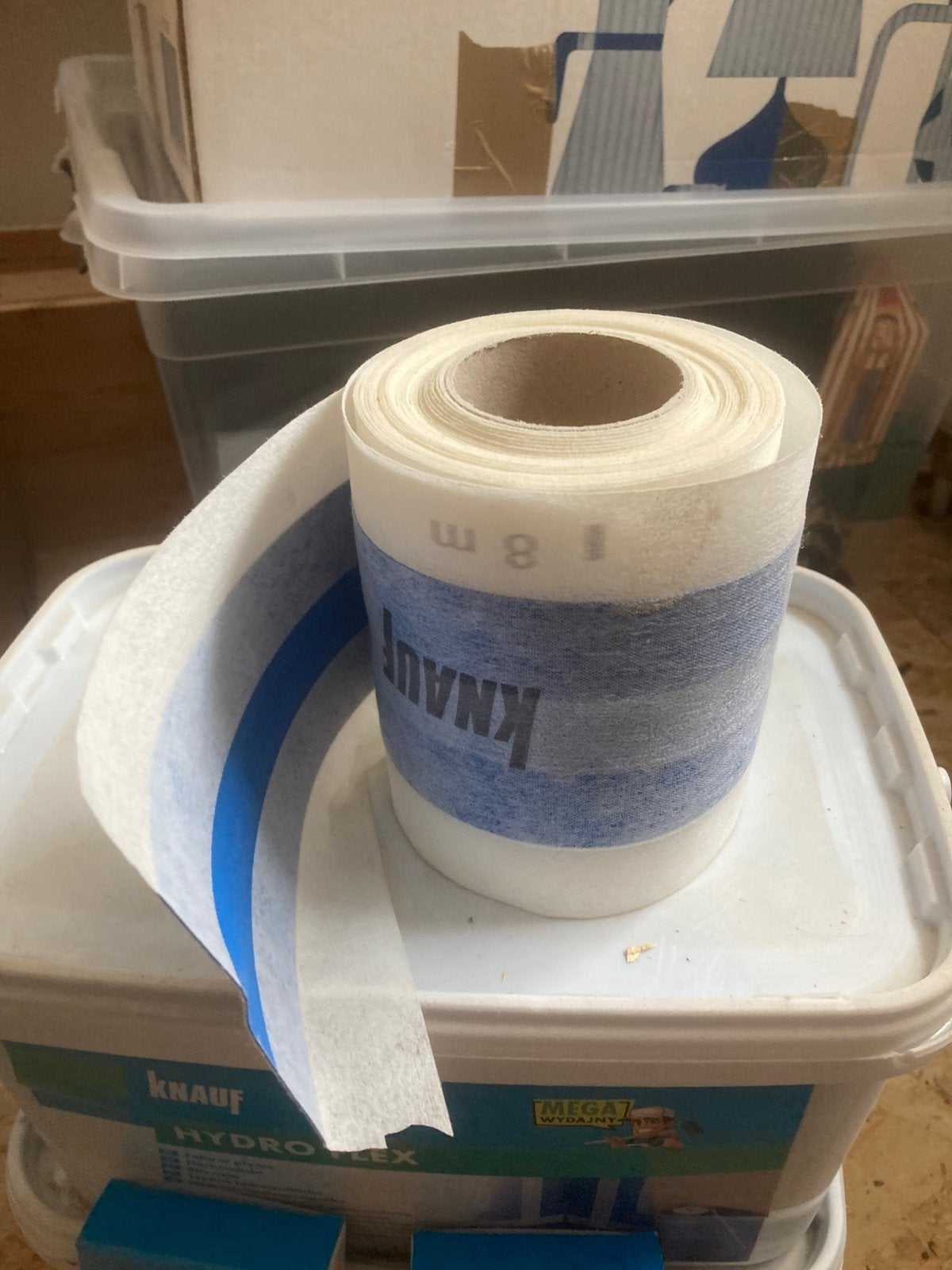 17 metres de bande d’etancheite pour douche knauf, Doe-het-zelf en Bouw, Schildersmaterialen, Ophalen, Zo goed als nieuw