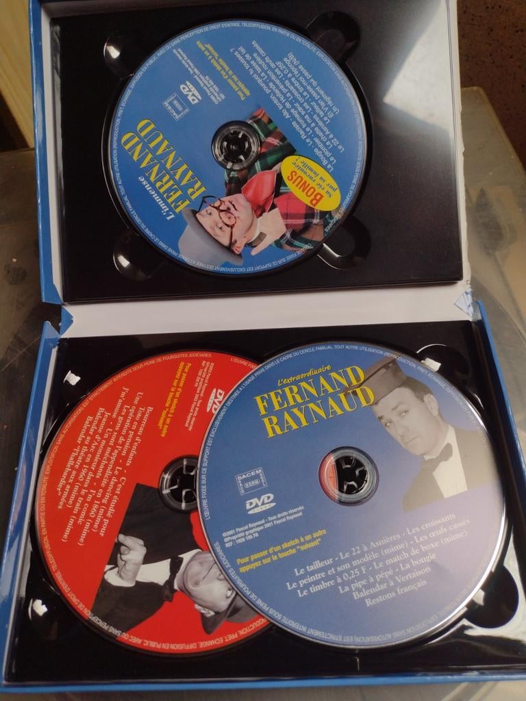 Coffret Fernand Raynaud 3 DVD jamais utilisés
