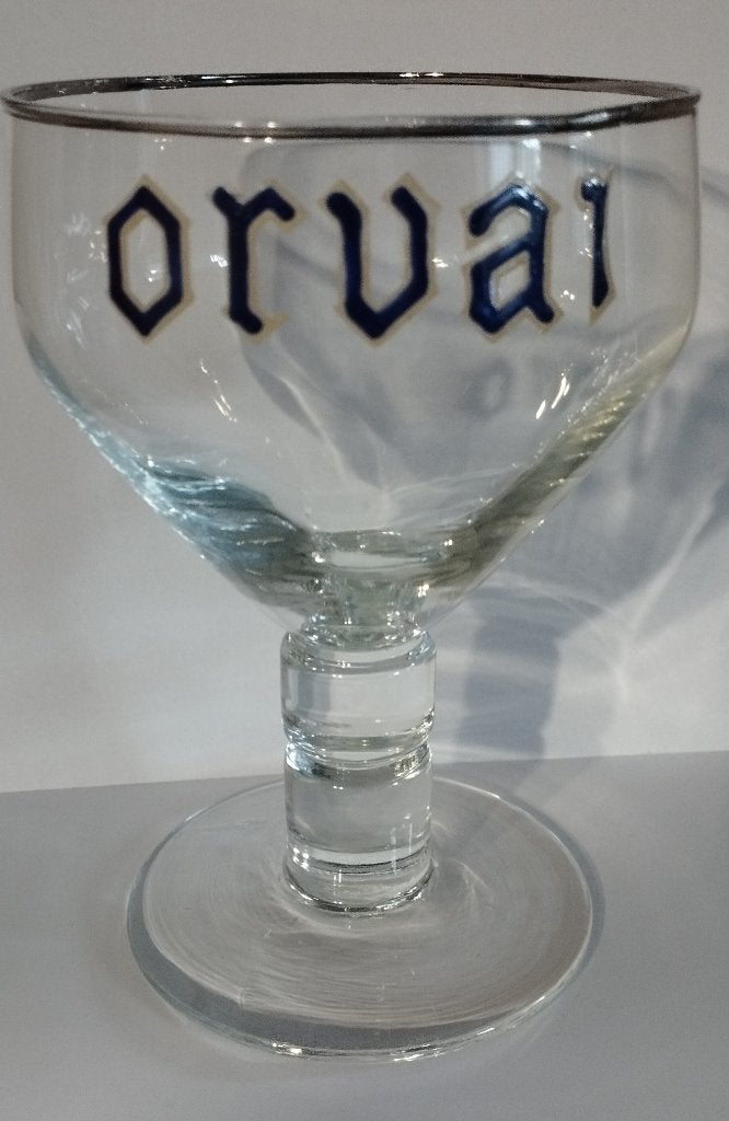 Verre Orval de type Orvai, Collections, Marques de bière, Enlèvement ou Envoi, Utilisé, Verre ou Verres, Autres marques