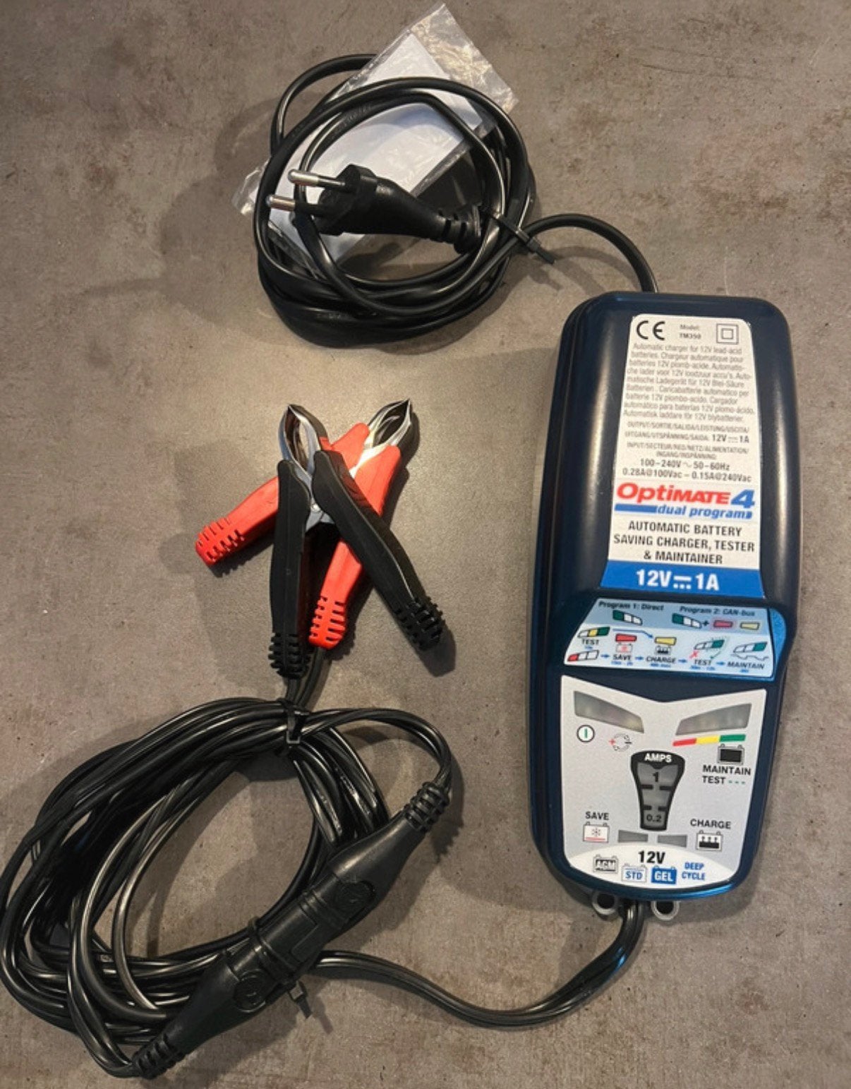 Druppellader Tecmate optimate 4, Gebruikt