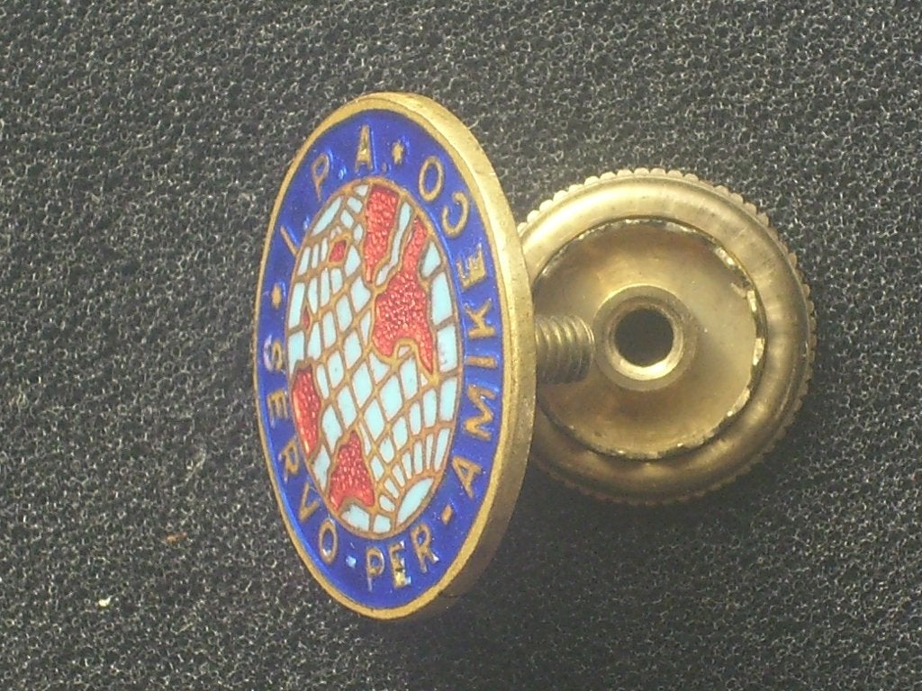 Revers de col émaillé de l' International Police Association, Collections, Objets militaires | Général, Envoi, Gendarmerie, Emblème ou Badge