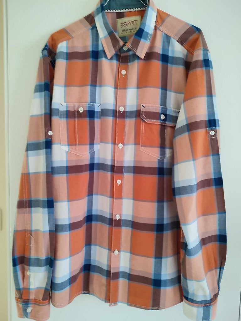 Chemise pour Homme, manches longues: Esprit XL, Tour de cou 43/44 (XL), Enlèvement ou Envoi, Comme neuf, Esprit